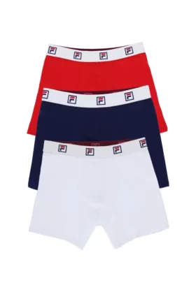 3-pack mid-rise-boxershorts för män i flera färger