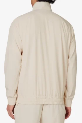 Beige vävd tennis-träningsjacka för Court