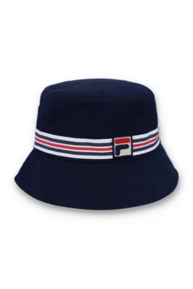 Blå Heritage Stripe-buckethat