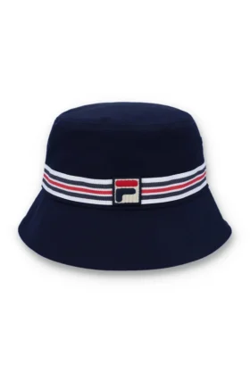 Blå Heritage Stripe-buckethat