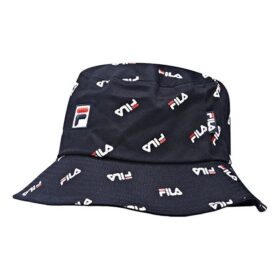 Buckethat med hel logotyp "Svart"