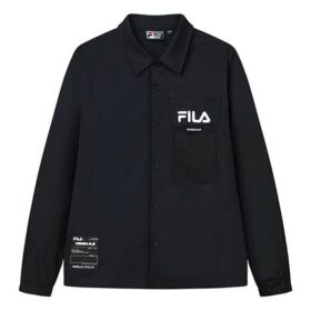 Fila Alphabet Logo Athleisure Casual sportjacka för män, svart