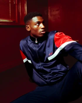 Fila Navy Albarn Archive-inspirerad träningsjacka