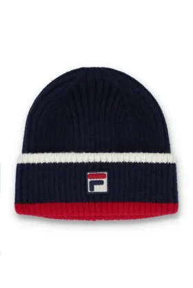 Fila Navy Ciro ribbad mössa med uppvikt kant