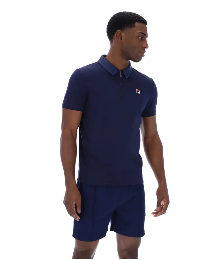 Fila Navy Ettore Zip Polo