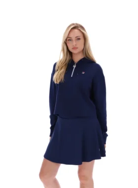 Fila Navy Fiorella 1/4-zip-hoodie