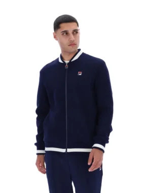 Fila Navy Gabe-jacka i våffelstickning