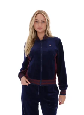 Fila Navy Jenesis baseballträningsjacka med dragkedja