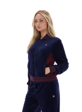 Fila Navy Jenesis baseballträningsjacka med dragkedja