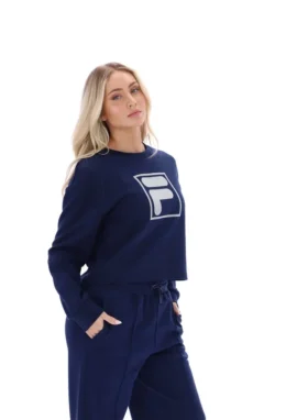 Fila Navy Jorie Wide-tröja med rund hals