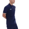 Fila Navy Pablo polotröja med tre knappar och ribbade kanter