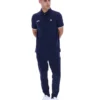Fila Navy Pablo polotröja med tre knappar och ribbade kanter