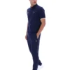 Fila Navy Pablo polotröja med tre knappar och ribbade kanter