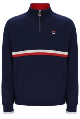 Fila Navy Rolando-tröja med 1/4-dragkedja
