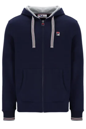 Fila Navy Tenconi-hoodie med dragkedja