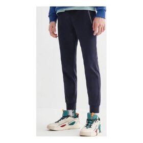 Fila-sportbyxor/joggingbyxor för män i blått med fickor