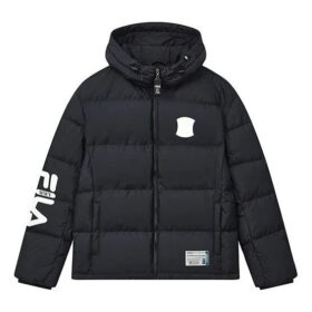 Fila x Mihara Yasuhiro samarbetsmodell: Oversized dunjacka med huva "Black White Blue"