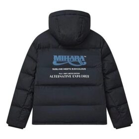 Fila x Mihara Yasuhiro samarbetsmodell: Oversized dunjacka med huva “Black White Blue”