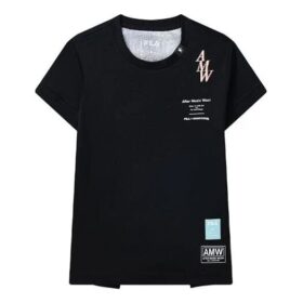 Fila x Mihara Yasuhiro Sport-T-shirt med gemensamt signerat logotryck, svart LogoT