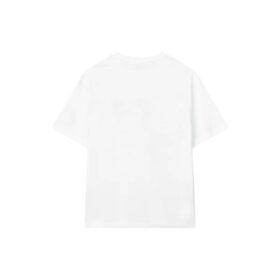 Fila x Pepe Shimada Crossover Casual andningsbar tryckt sport-T-shirt med korta ärmar för män, vit