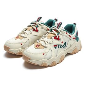 Fluid 4-sneakers “Cream Green Red”