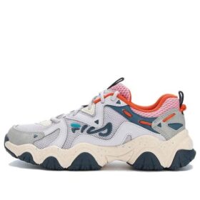 Fluid 4-sneakers "Grå Kräm Röd"