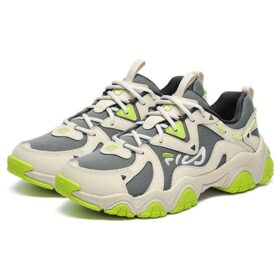 Fluid 4-sneakers “Grön Beige”