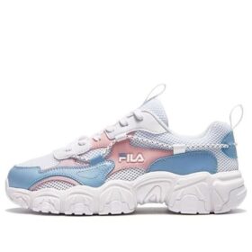 Fluid låga sportskor "White Blue Pink"