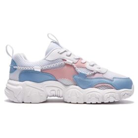 Fluid låga sportskor “White Blue Pink”