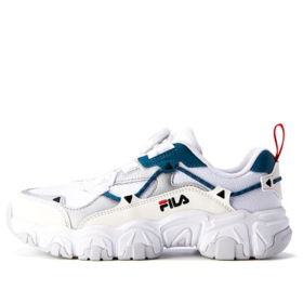 Fluid Sneakers "Vit Grå Blågrön"
