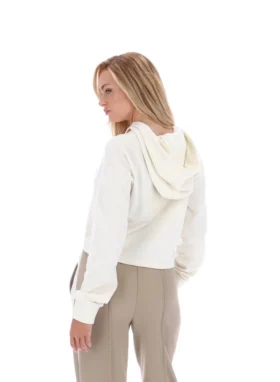 Gardenia Fiorella hoodie med 1/4 dragkedja