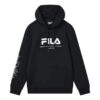 Hoodie med logotyp "Black White"