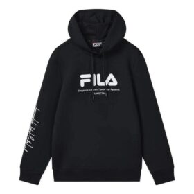 Hoodie med logotyp "Black White"