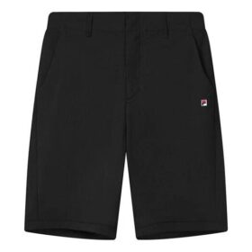 Lösa, andningsbara, vardagliga vävda Shorts i svart