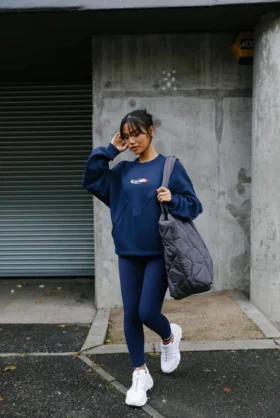 Marinblå Fila x TALA SKINLUXE-leggings