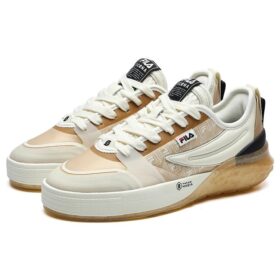 Mixa Retro Casual Skateboardskor Krämgula