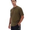 Mörk olivgrön Yaxley 3 Premium-T-shirt