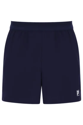 Mörkblå 5-tums tennisshorts för herr med innerbyxa