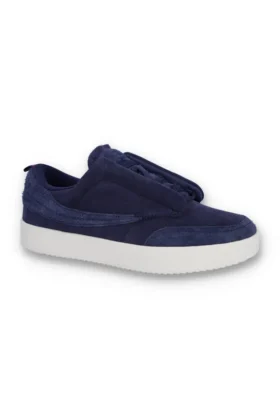 Mörkblå Festa-sneakers i mocka