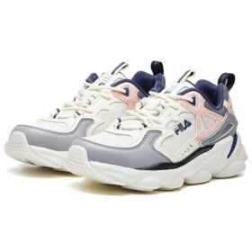 Skipper-sneakers ”Grå Rosa Vit”