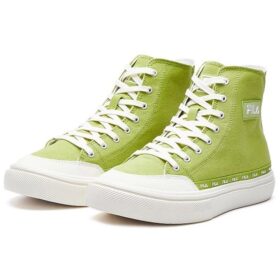 Strada mid-top-skor i canvas, gröna/vita
