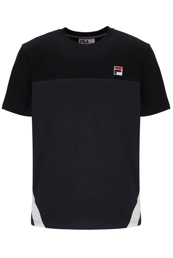 Svart Tiebreaker Colour Block-T-shirt