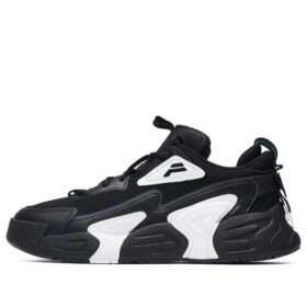 Swarm låga swirl-sneakers "Black And White"