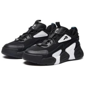 Swarm låga swirl-sneakers “Black And White”